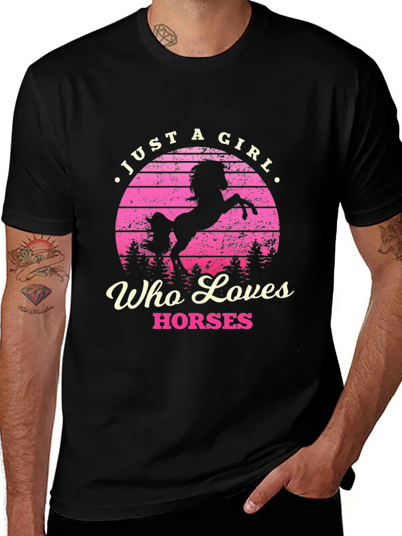 Variant 3 of Just a Girl Who Loves Horses T-Shirt
