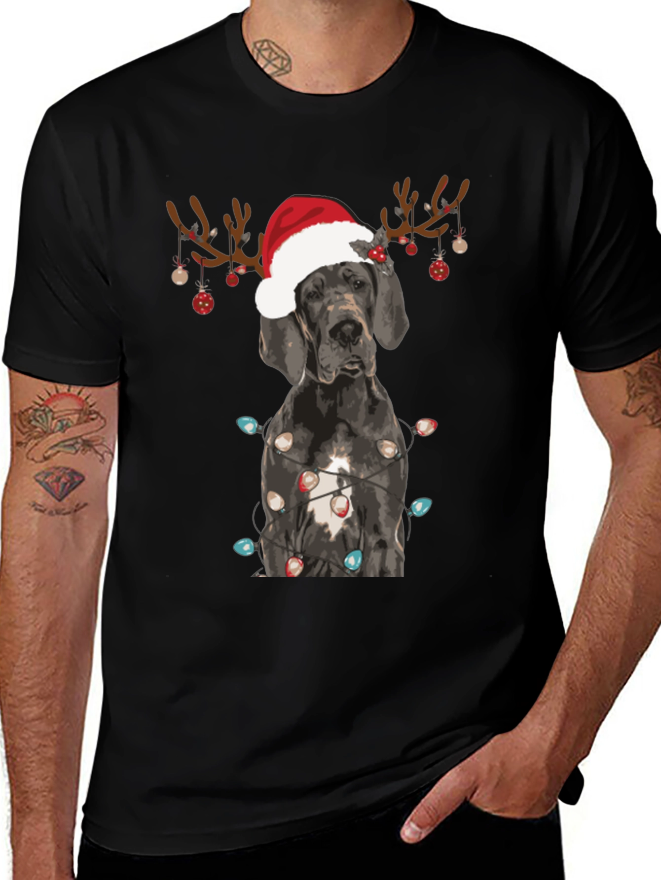 Variant 8 of Festive Dog Graphic Tee