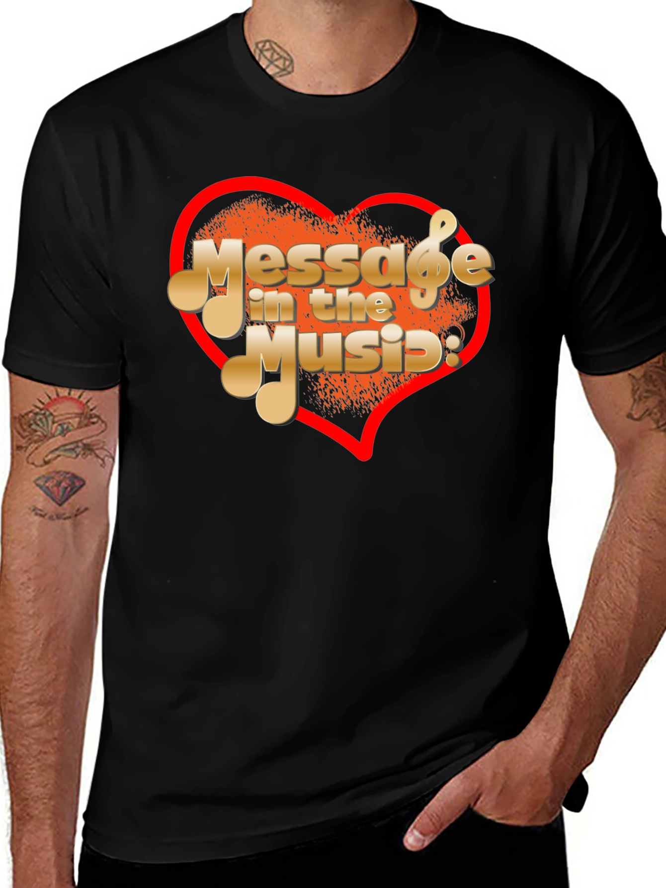 Variant 14 of Message In The Music Graphic T-Shirt