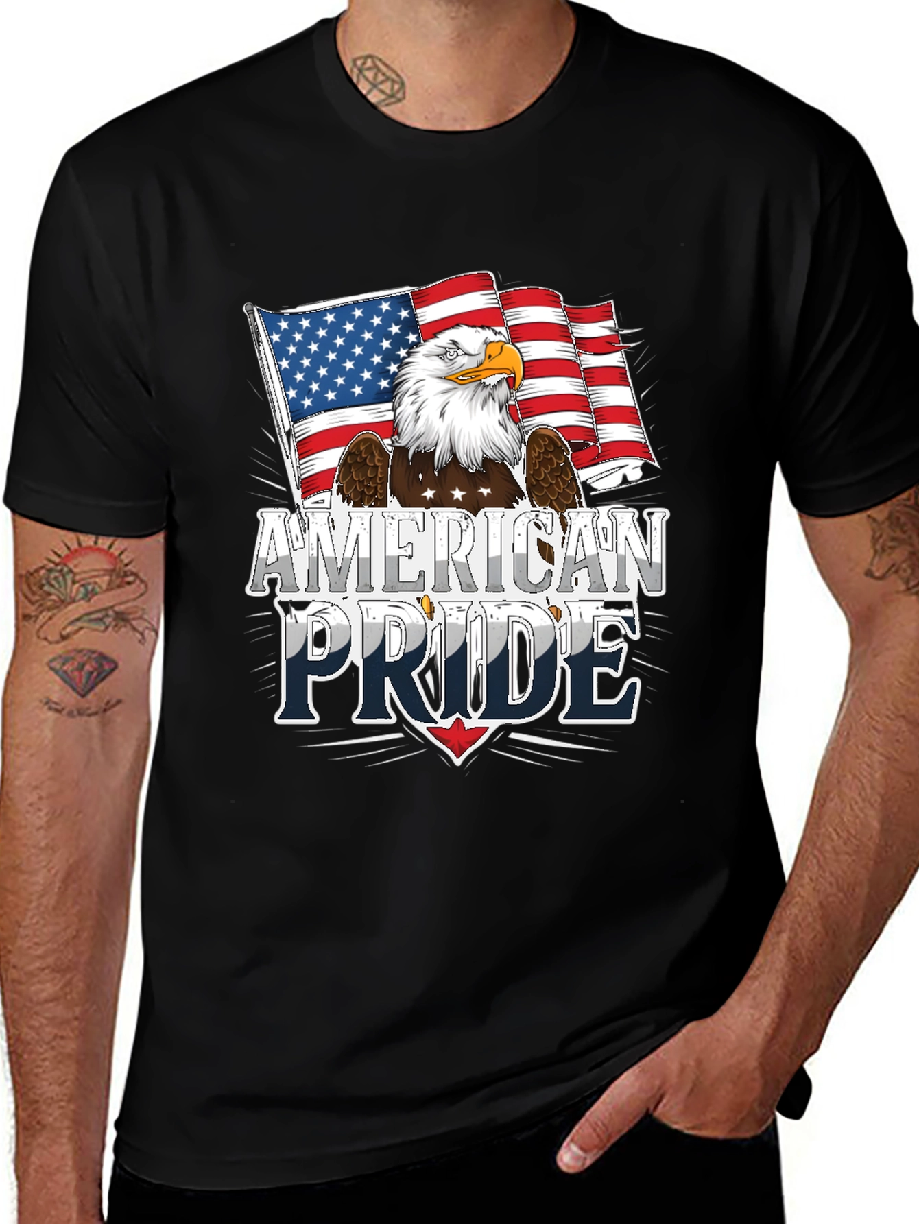 American Pride Eagle Graphic T-Shirt