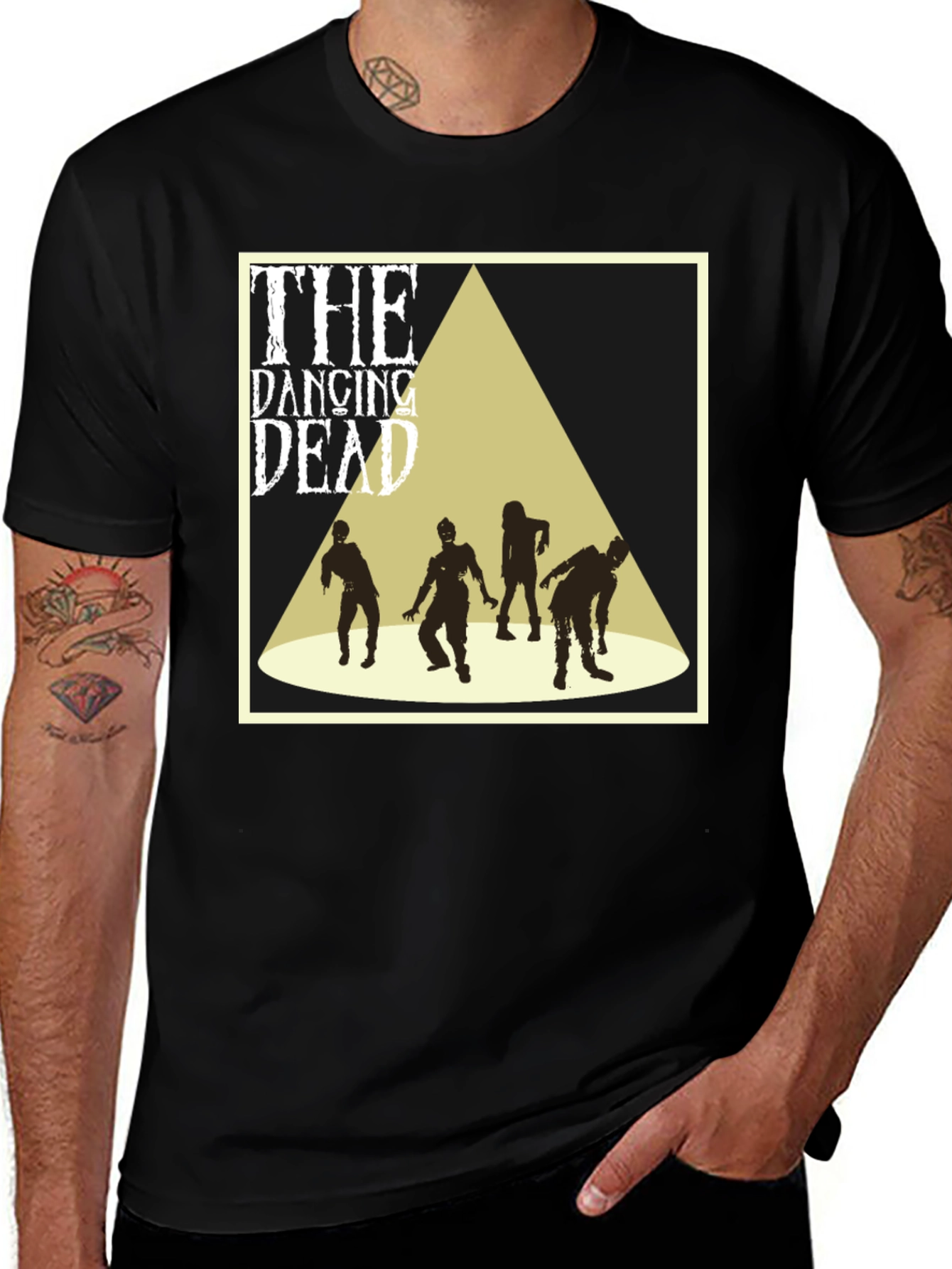 Variant 28 of The Dancing Dead Graphic T-Shirt - Black