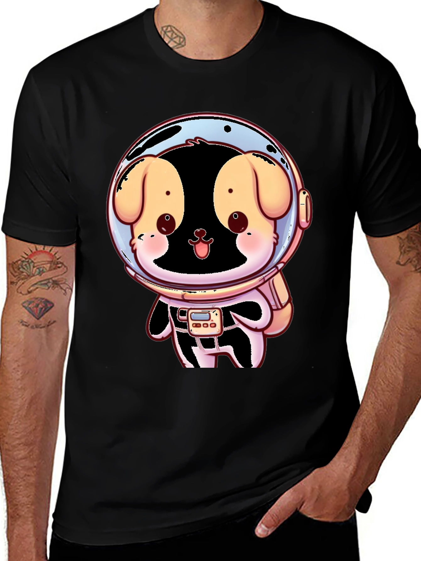 Astronaut Puppy Graphic Tee