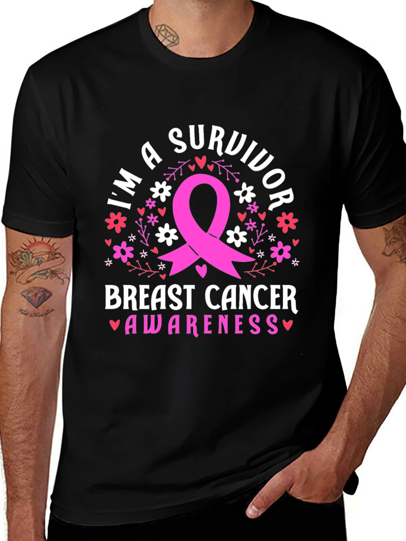 Variant 26 of Breast Cancer Awareness Survivor Tee