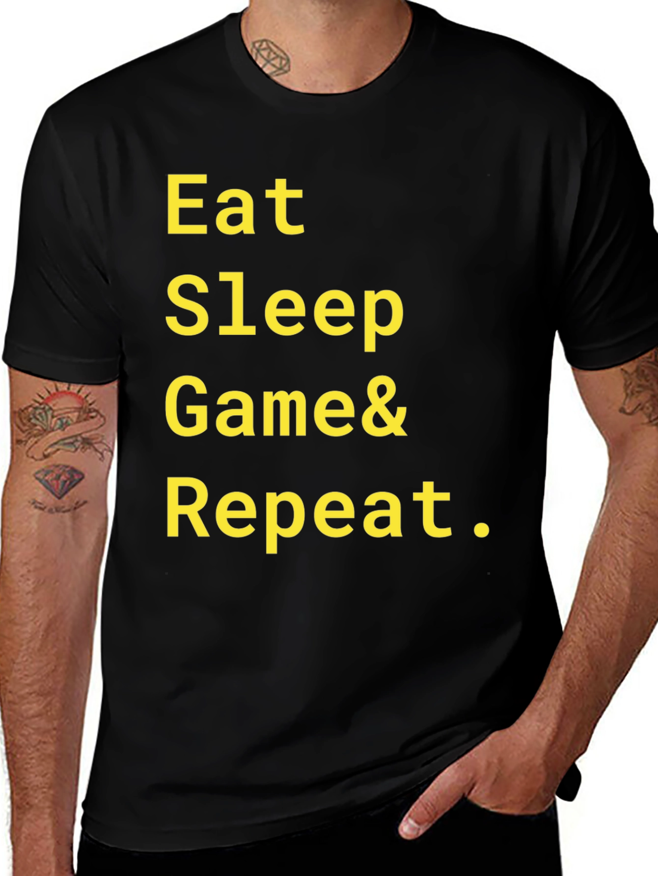 Variant 9 of Eat Sleep Game Repeat T-Shirt