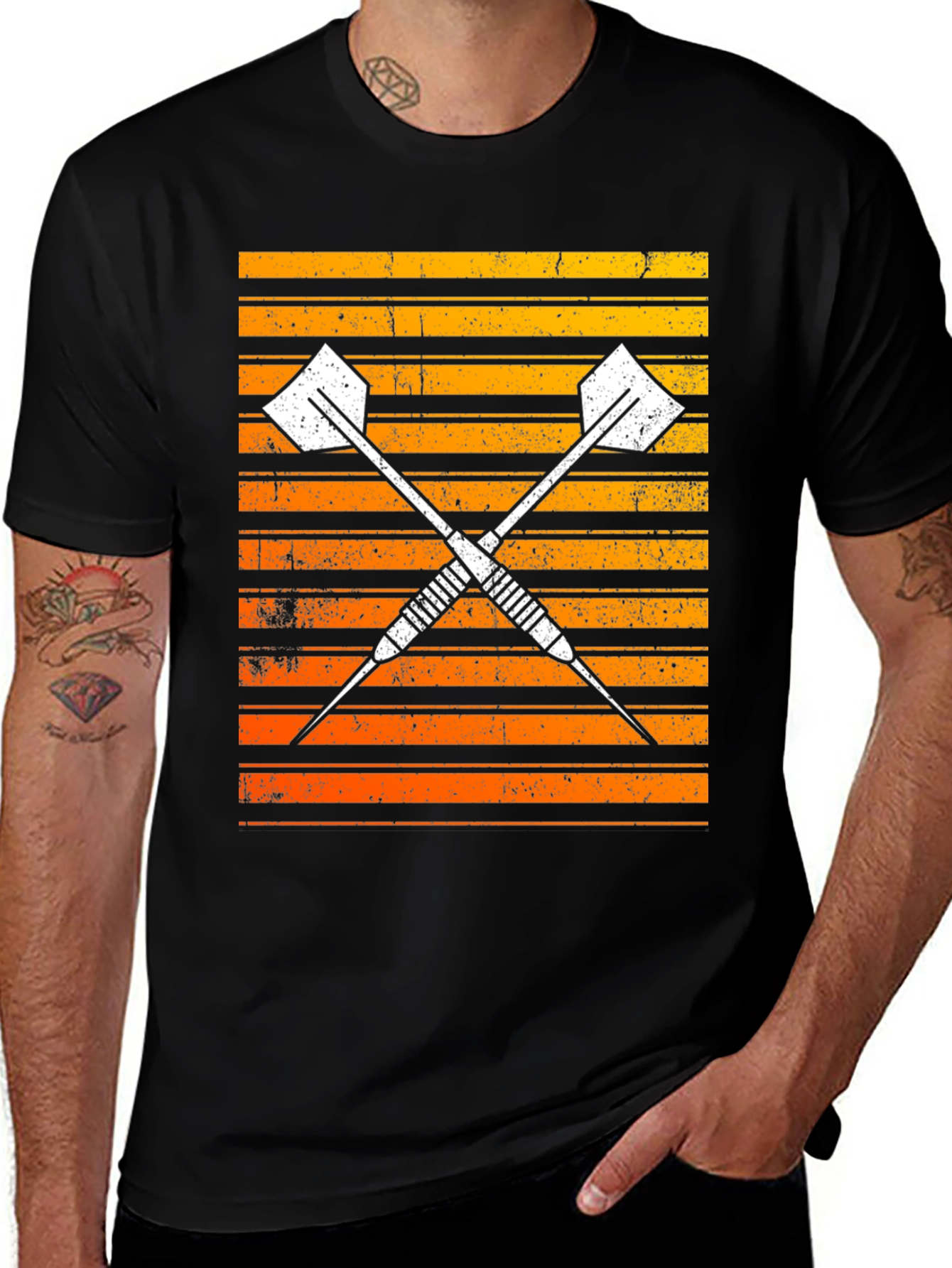 Variant 11 of Retro Darts Graphic T-Shirt