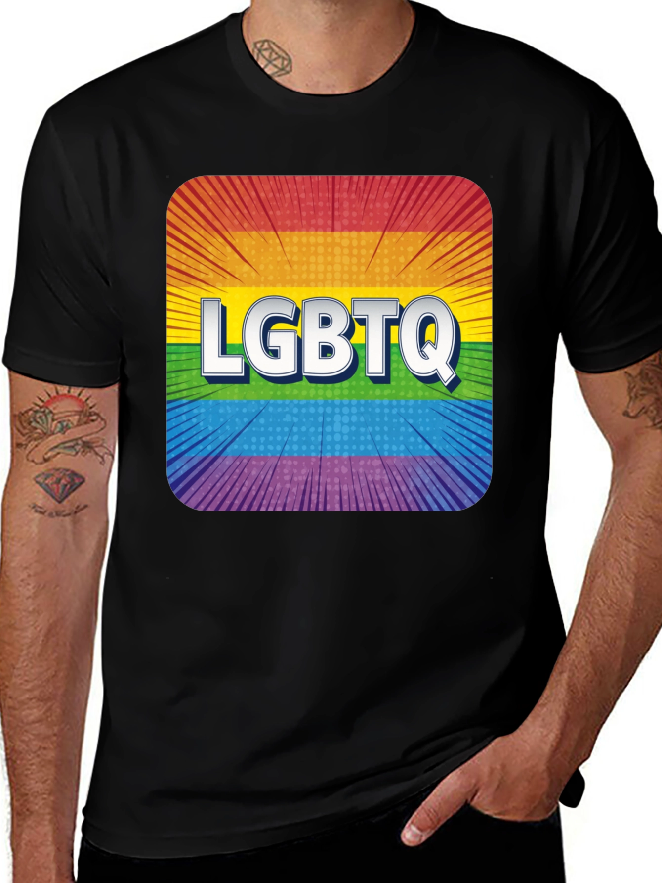 LGBTQ Rainbow Pride Graphic T-Shirt