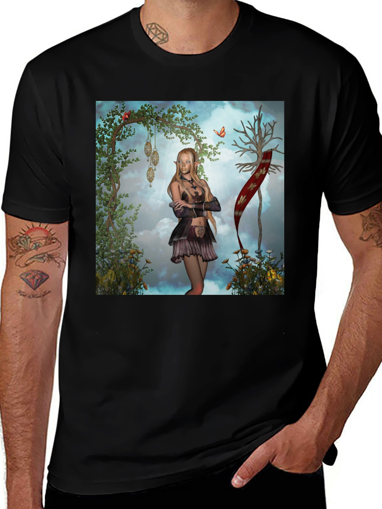 Variant 18 of Fantasy Elf T-Shirt - Unique Graphic Tee