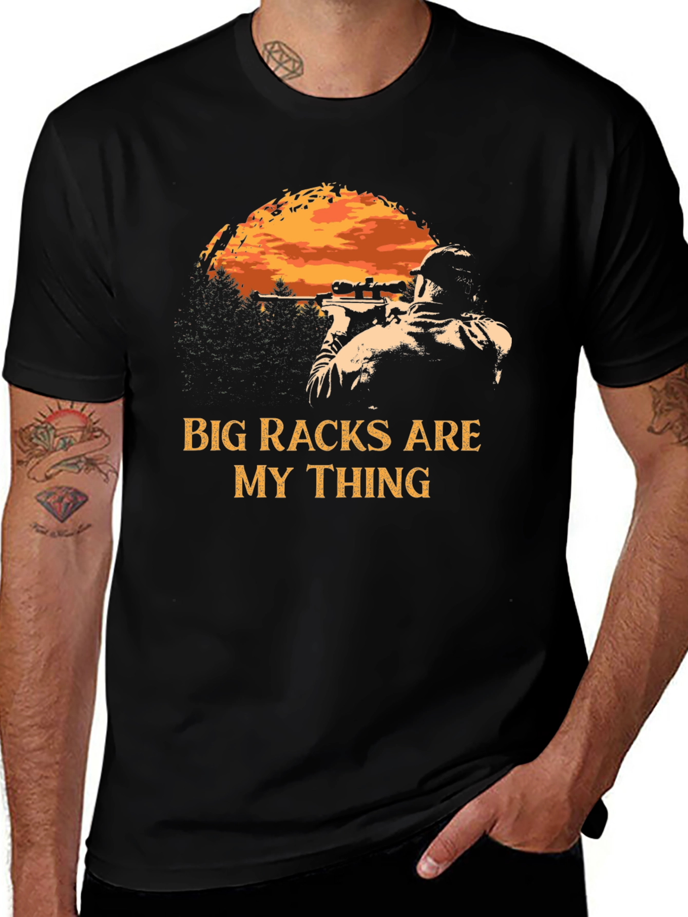 Variant 20 of Big Racks Hunting T-Shirt