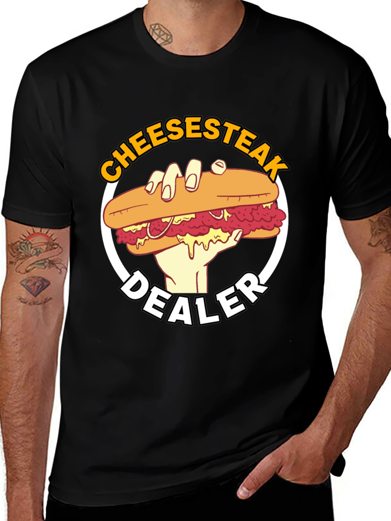 Variant 24 of Cheesesteak Dealer Graphic Tee