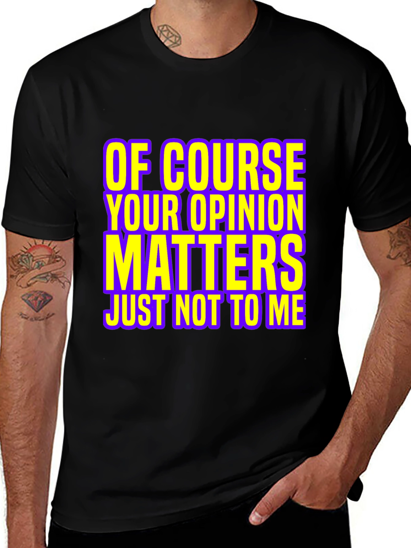 Variant 14 of Funny Opinion Matters Graphic T-Shirt