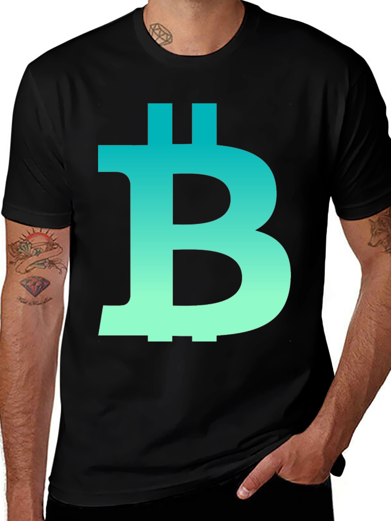 Bitcoin Symbol Graphic Tee - Crypto Fashion
