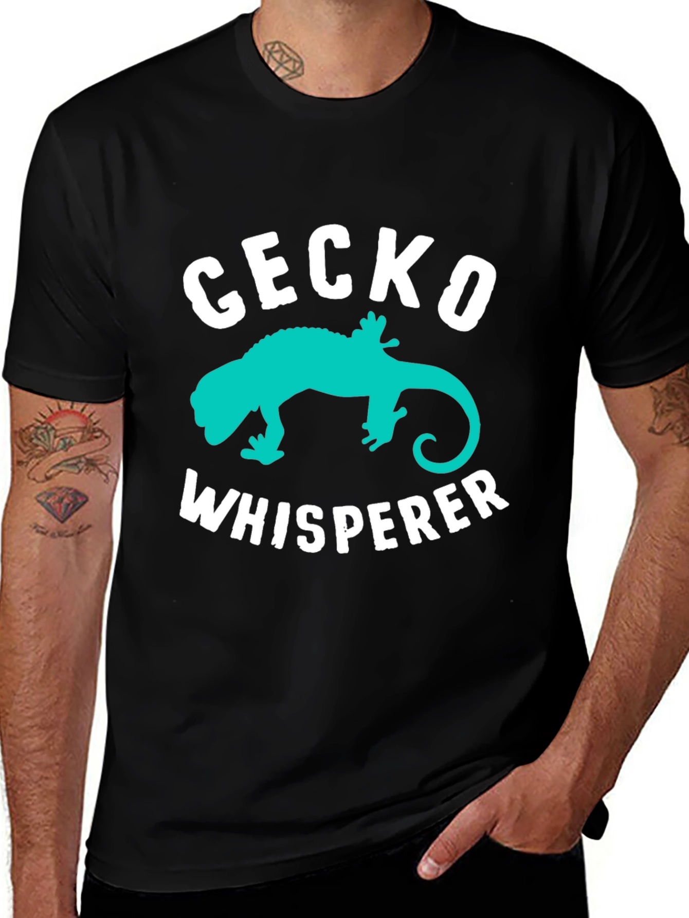 Variant 8 of Gecko Whisperer Graphic Tee - Lizard Lover T-Shirt