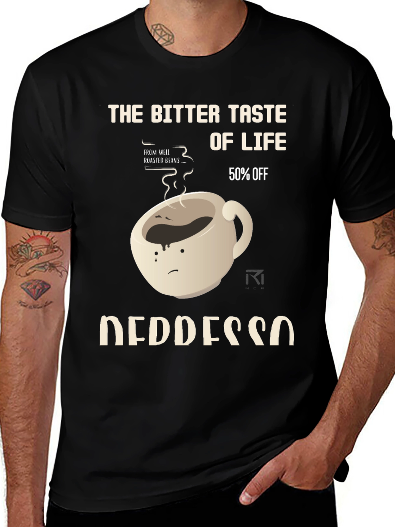 Variant 7 of Bitter Taste of Life Depresso T-Shirt