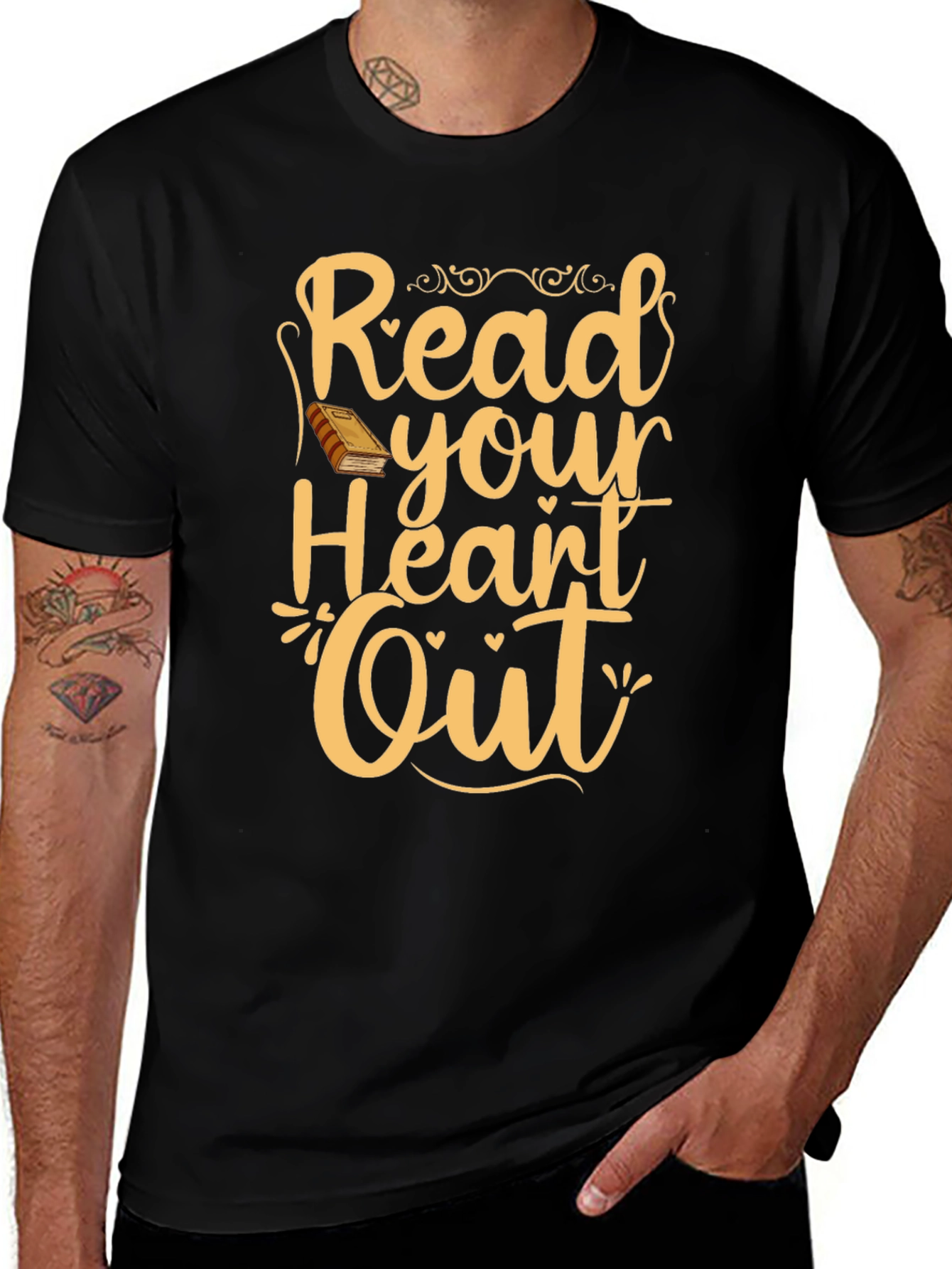 Variant 29 of Read Your Heart Out T-Shirt - Book Lover Tee