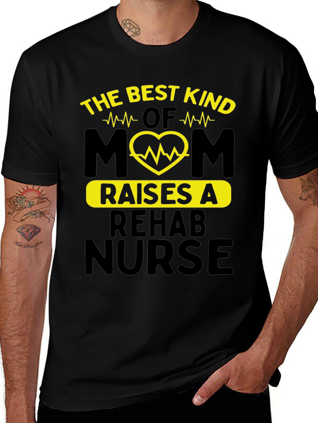 Variant 7 of Best Mom Raises a Rehab Nurse T-Shirt
