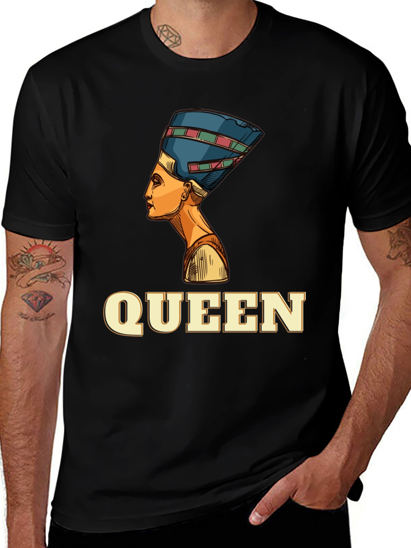 Variant 10 of Egyptian Queen Graphic Black T-Shirt 
