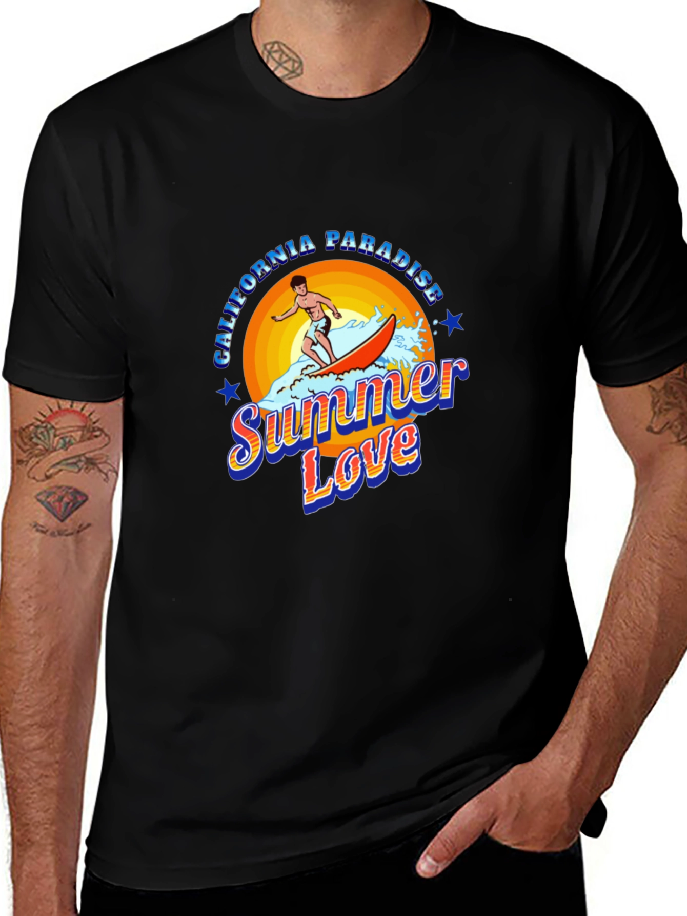 Variant 17 of Summer Love Surfer Graphic T-Shirt