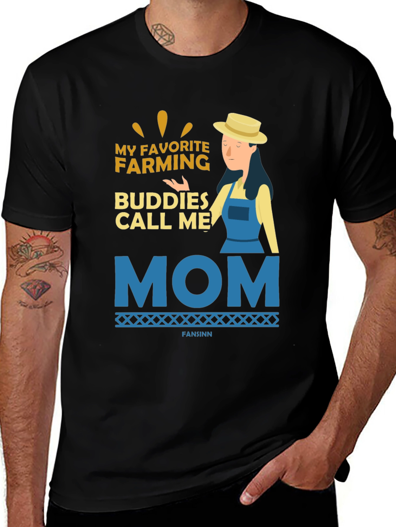 Variant 11 of Farming Mom T-Shirt - My Favorite Farming Buddies