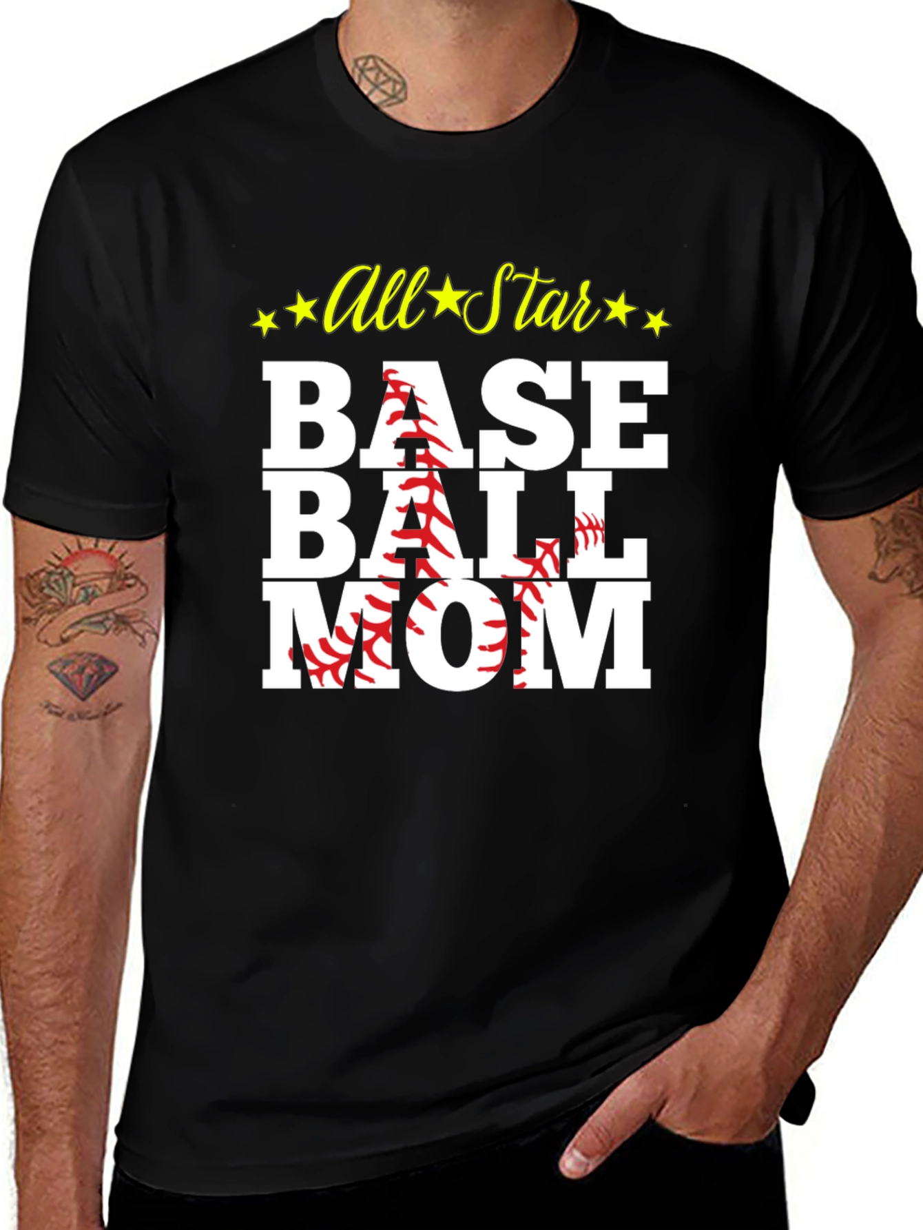 All Star Baseball Mom T-Shirt