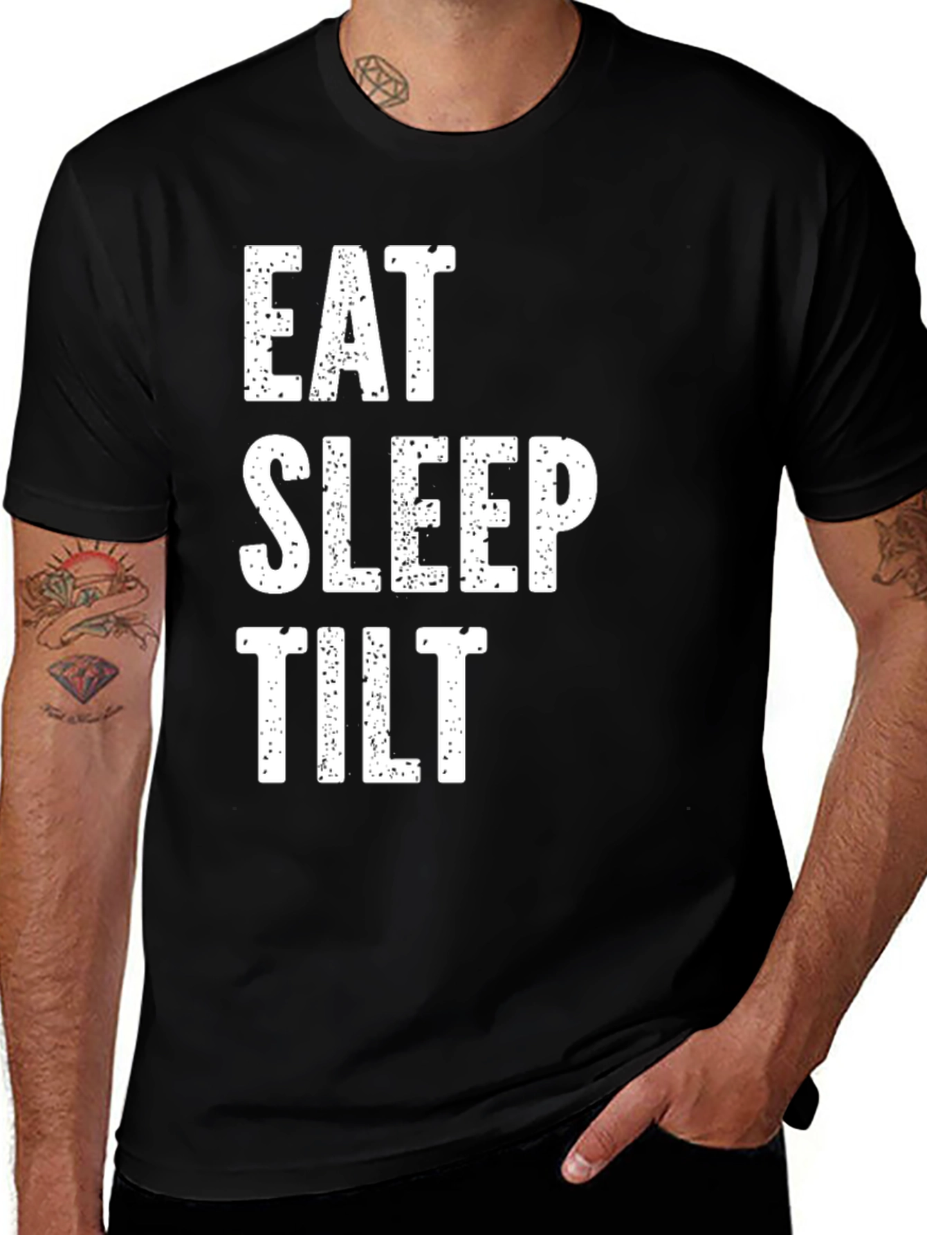 Variant 17 of Eat Sleep Tilt Funny Graphic T-Shirt