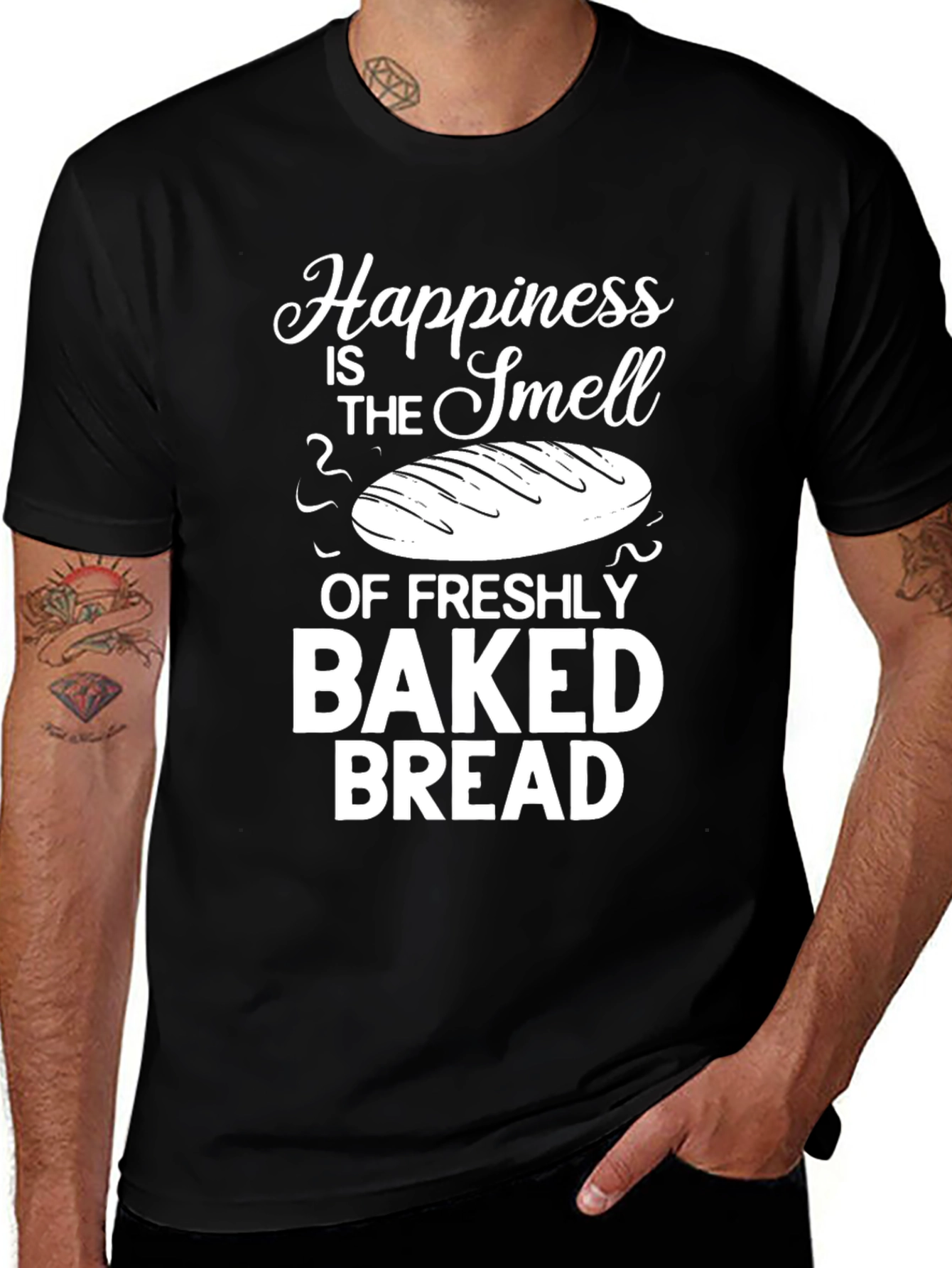 Variant 8 of Fresh Baked Bread T-Shirt - Happiness Smell