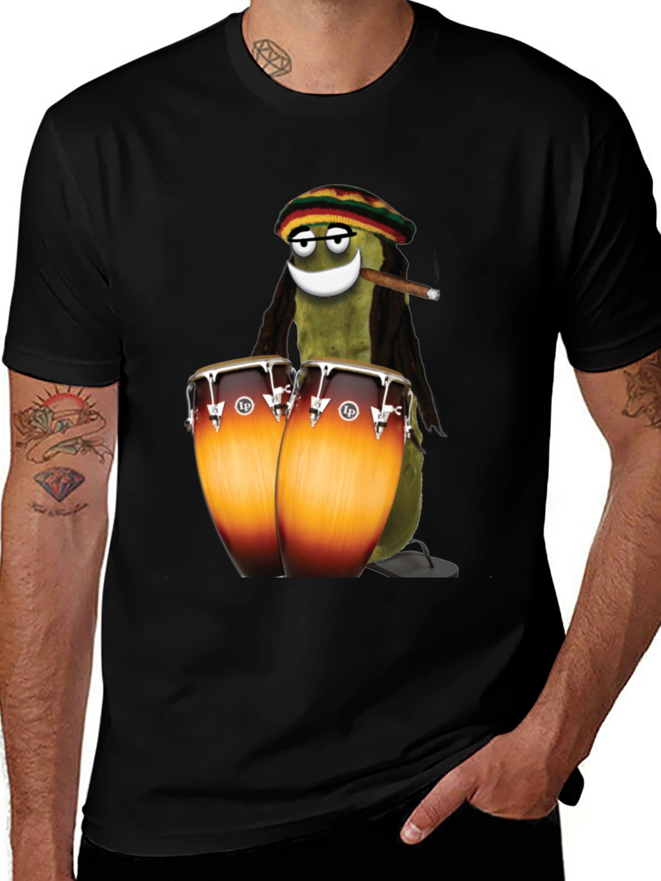 Variant 27 of Rasta Pickle T-Shirt - Funny Reggae Music Tee