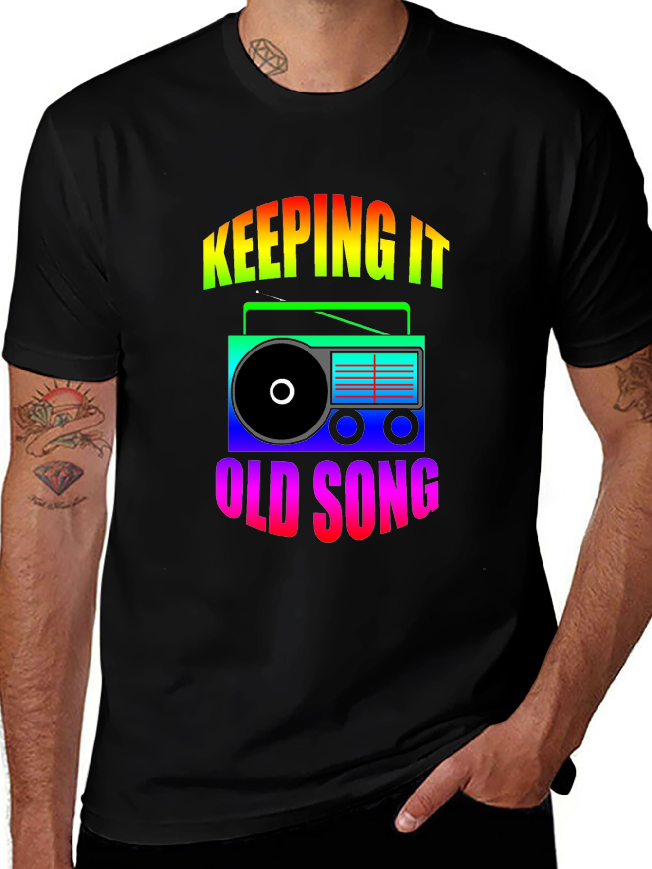 Variant 13 of Retro Radio Graphic T-Shirt - Keeping It Old School