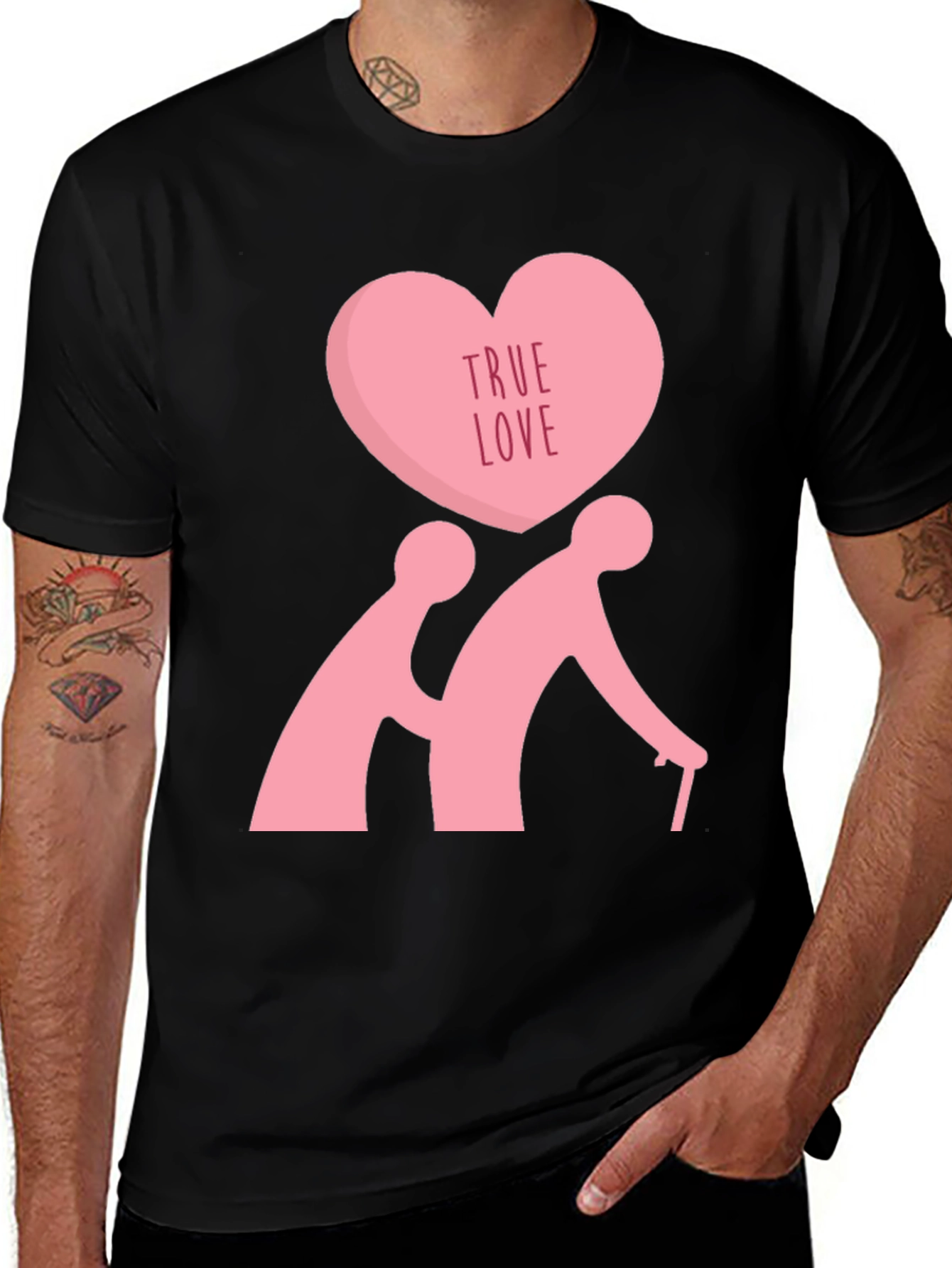 Variant 5 of True Love Graphic Tee - Supportive Relationship T-Shirt