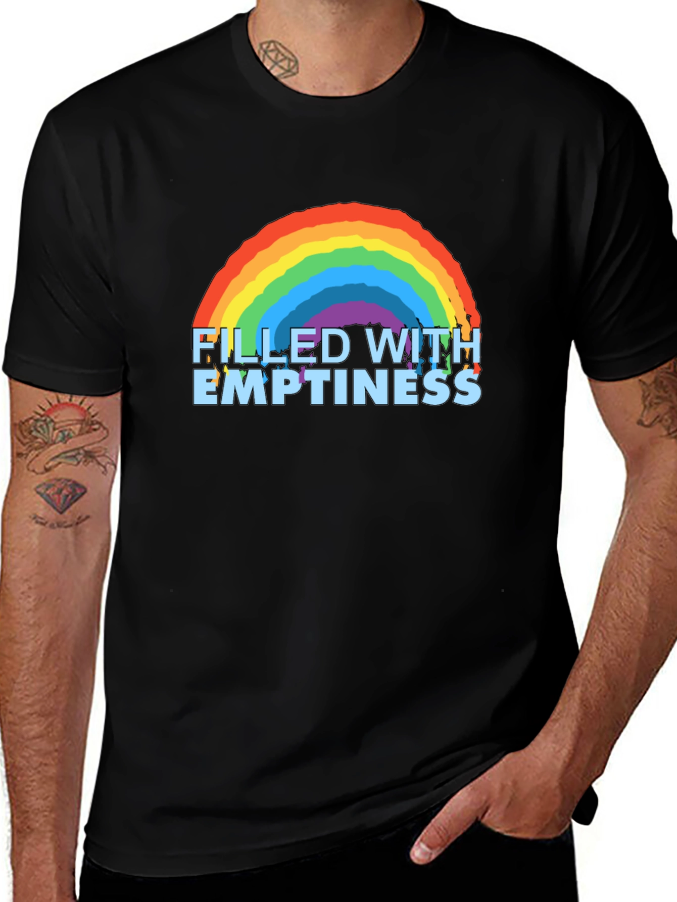 Black Filled With Emptiness Graphic Tee main image