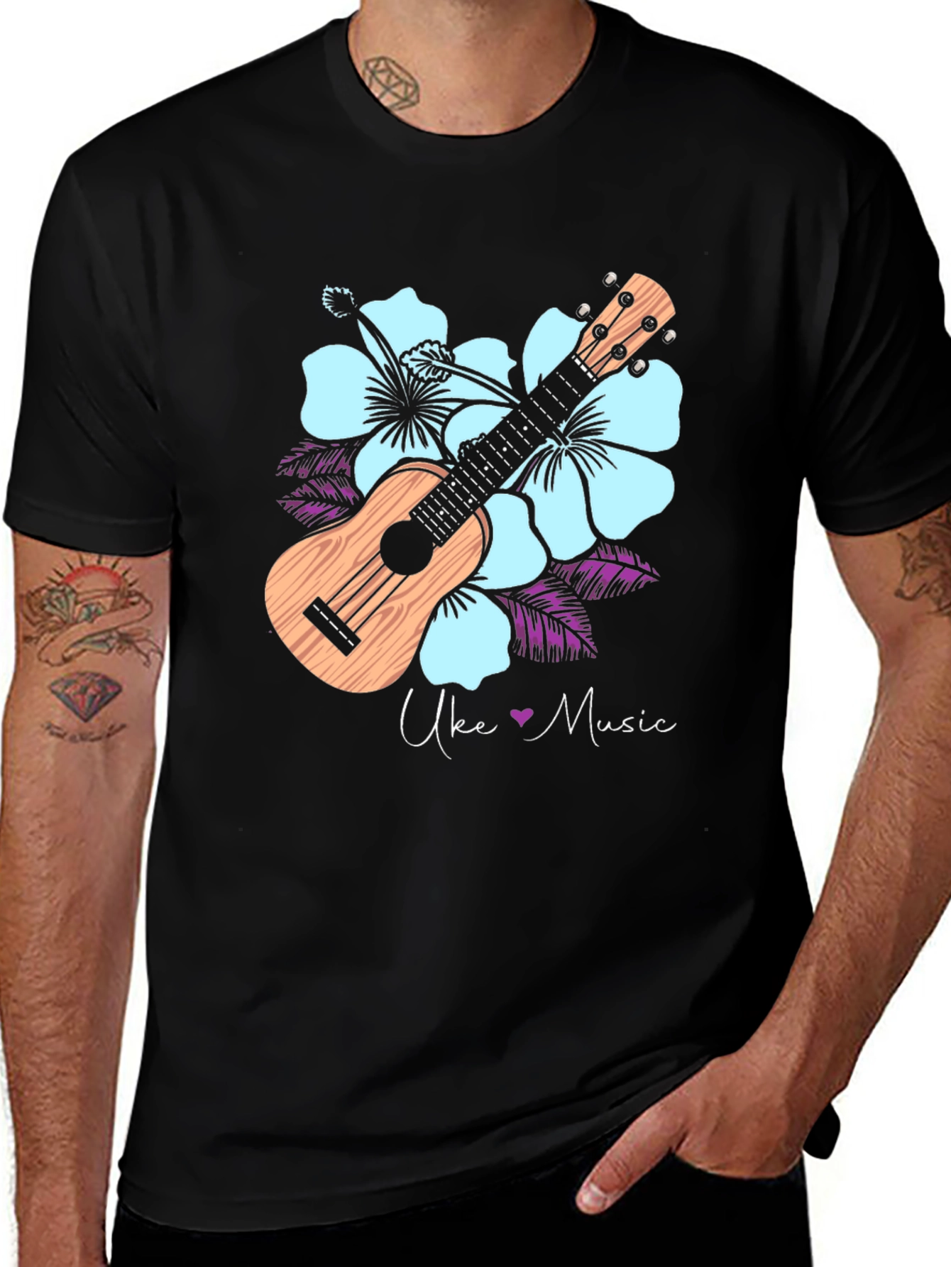 Variant 22 of Ukulele Music Graphic Tee - Island Vibes