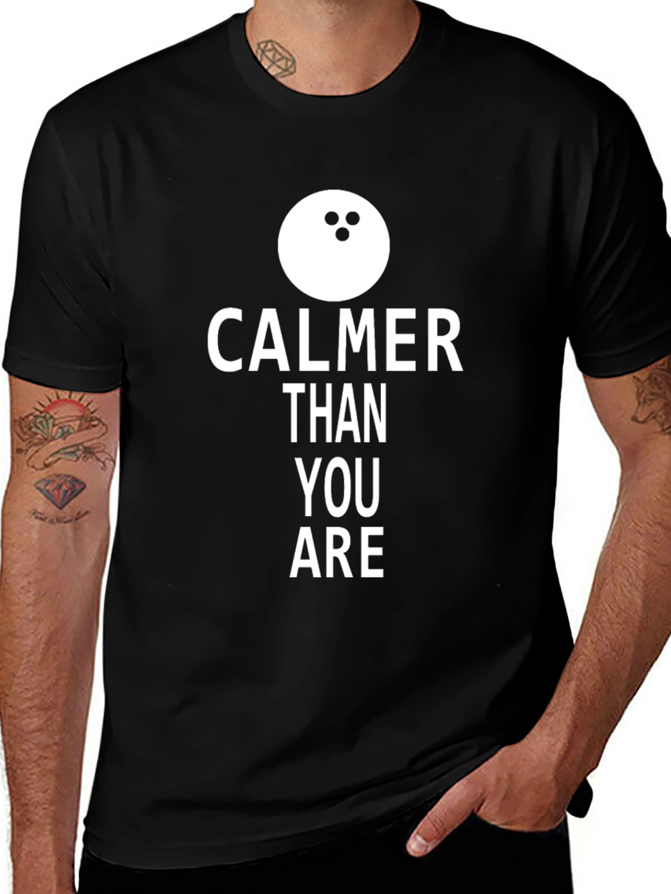Calmer Than You Are Bowling Graphic Tee