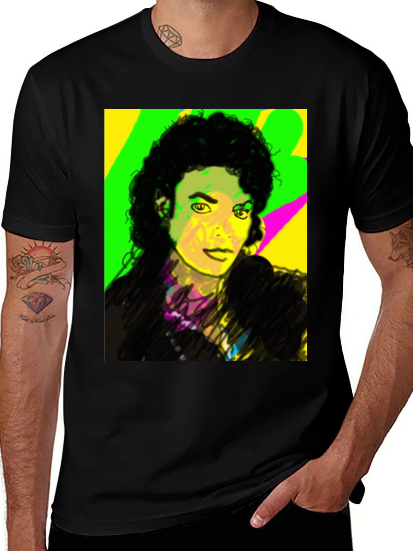Michael Jackson Graphic Tee - Black