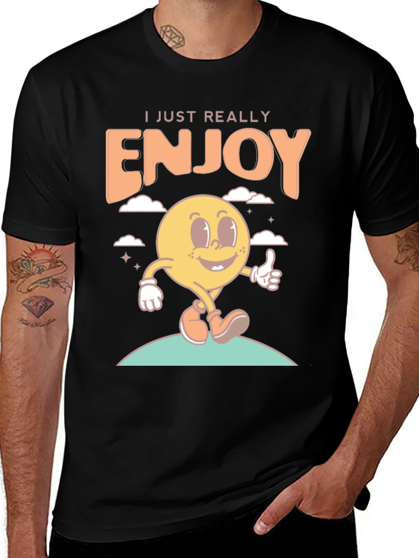 Variant 27 of Retro Cartoon Enjoy Graphic T-Shirt