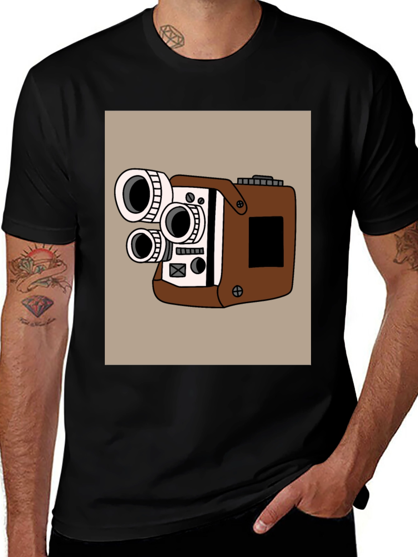 Variant 18 of Retro Camera Graphic T-Shirt