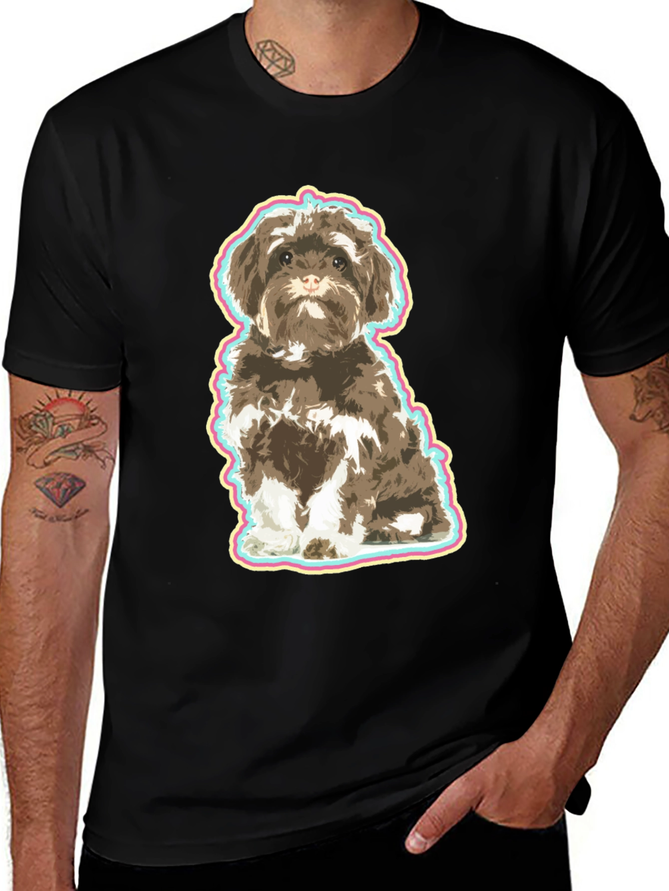 Variant 4 of Cute Puppy Dog Graphic T-Shirt