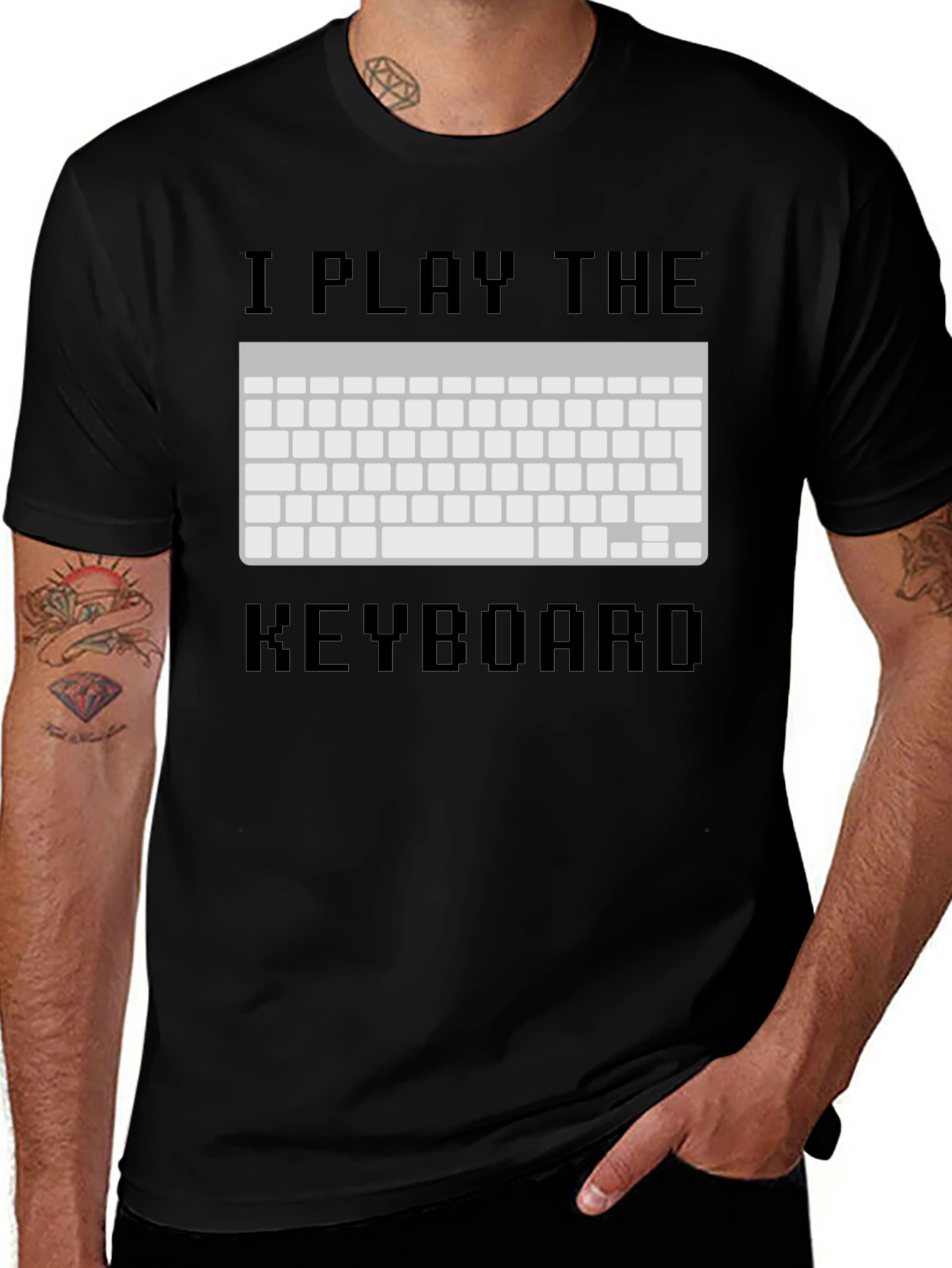 Variant 6 of I Play The Keyboard T-Shirt