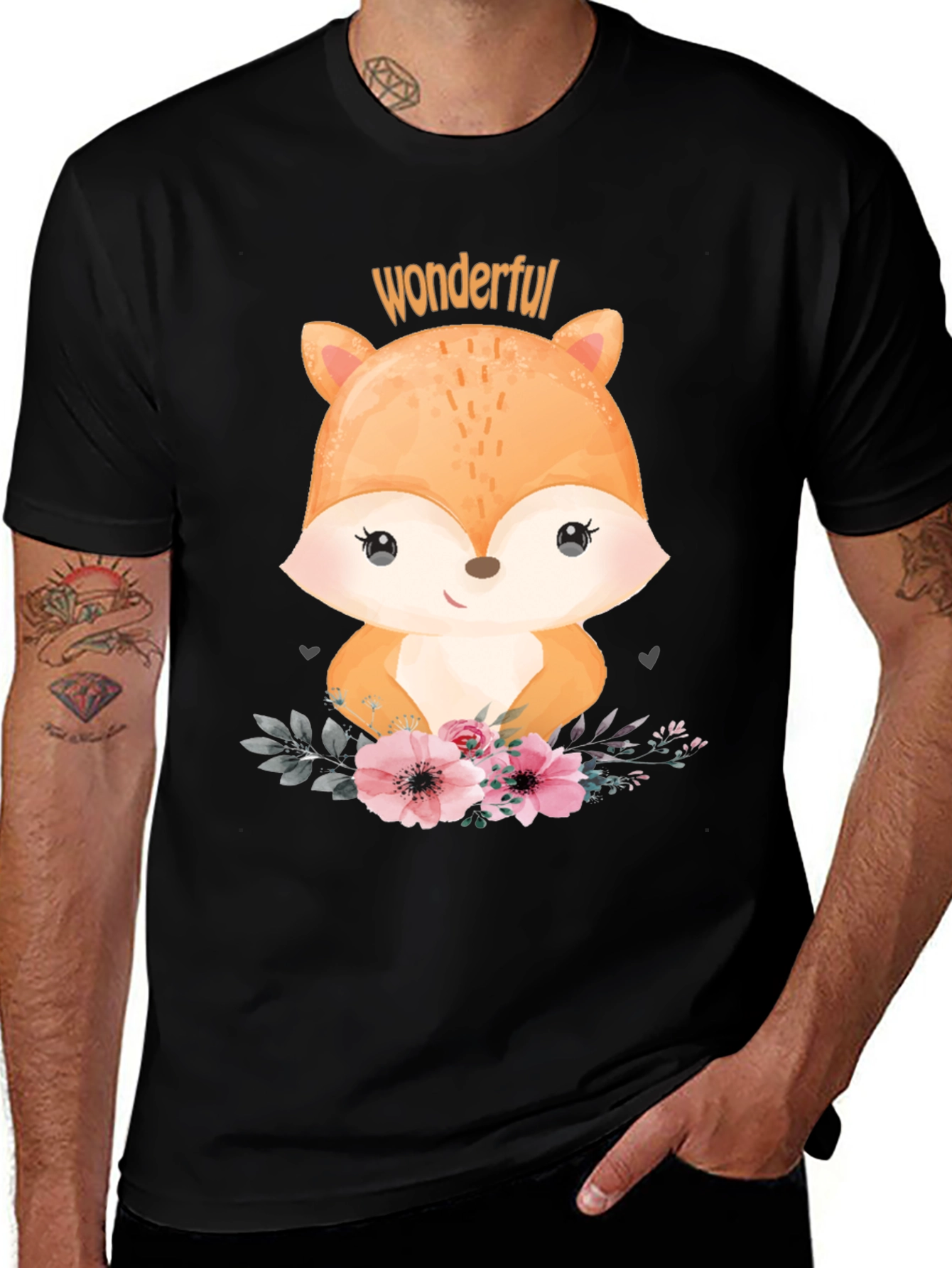 Variant 10 of Wonderful Fox Graphic Tee