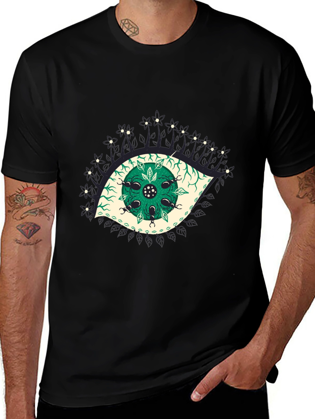 Variant 16 of Eye Graphic Black T-Shirt