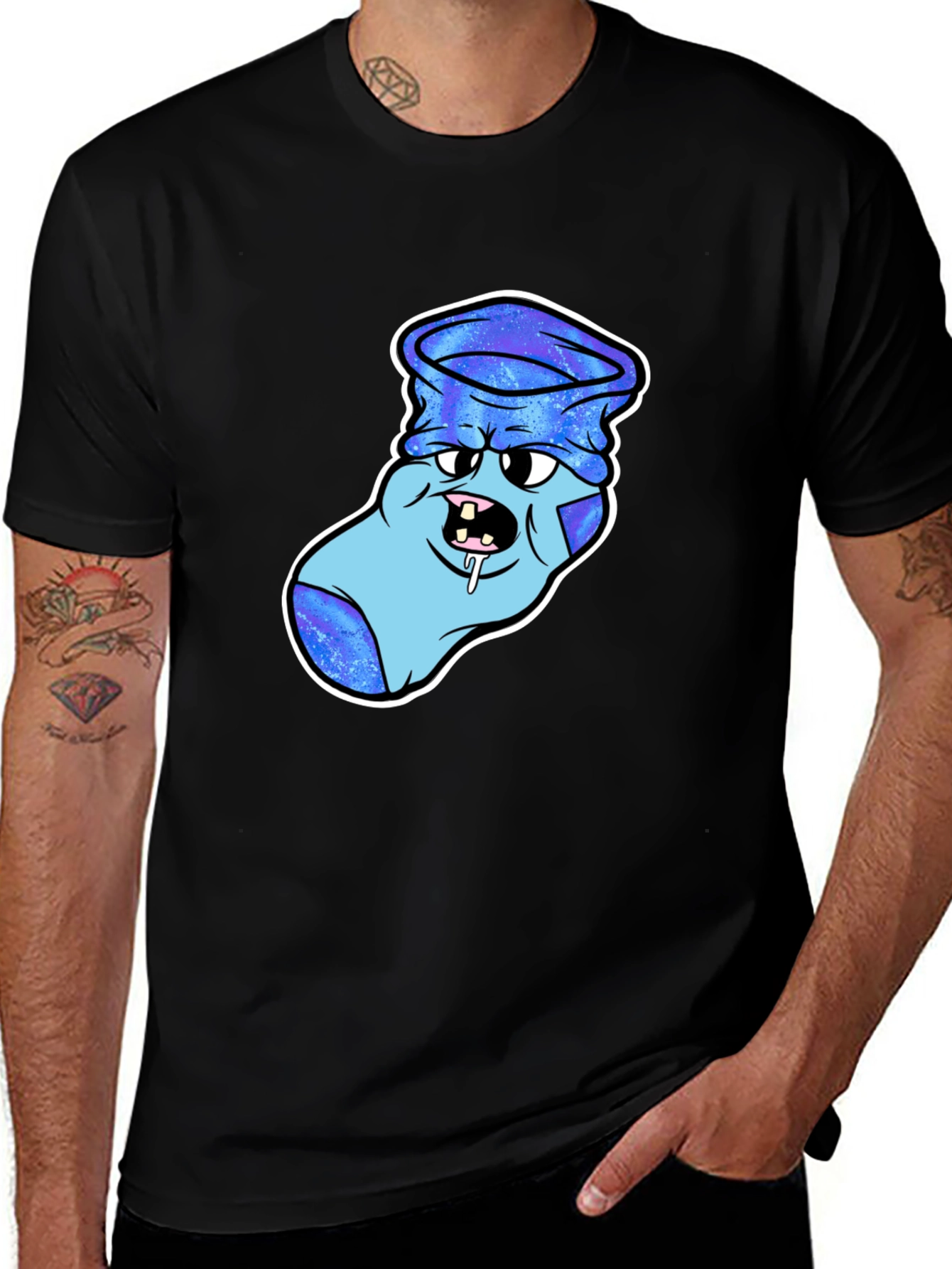 Variant 27 of Cartoon Sock Monster Graphic T-Shirt