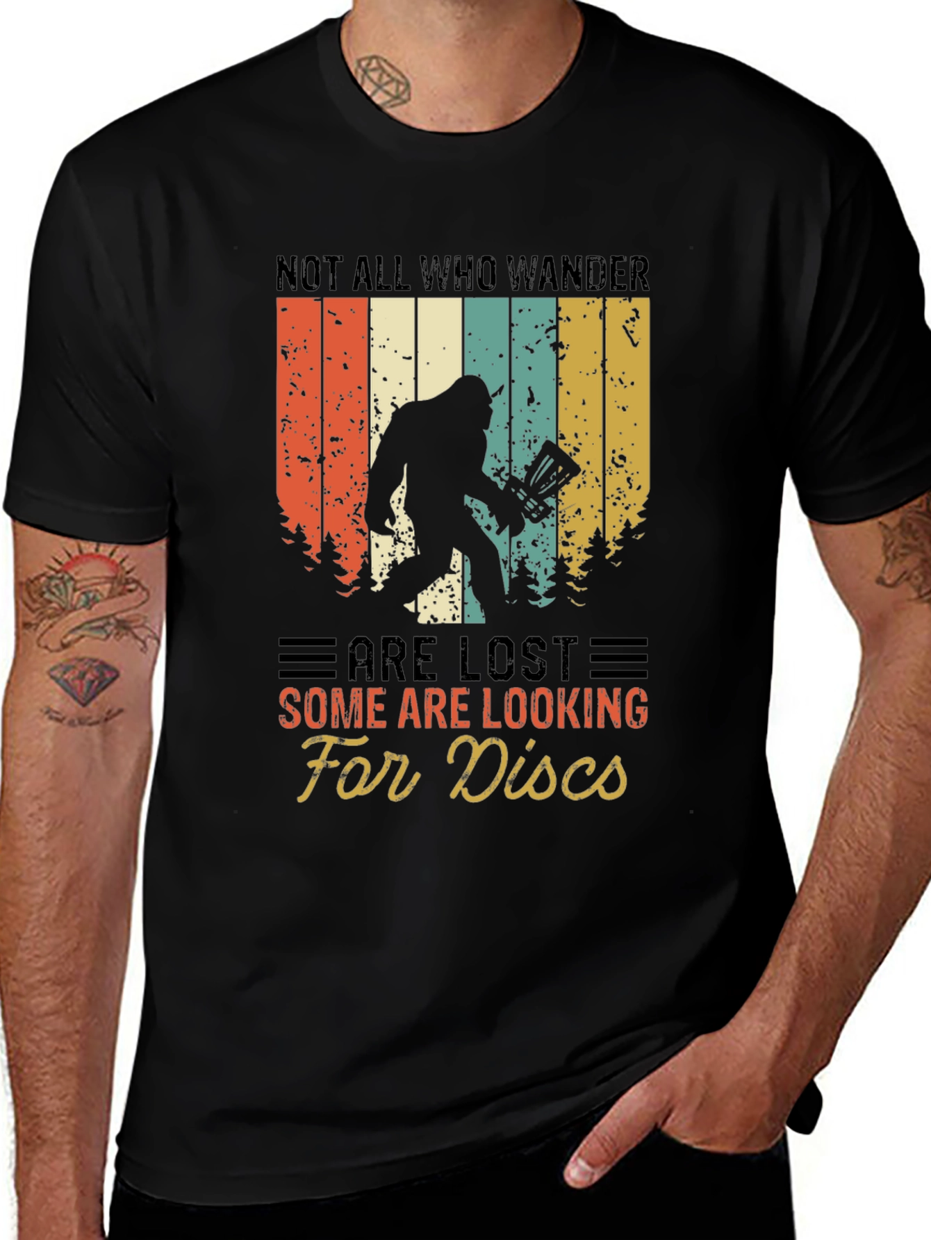 Bigfoot Disc Golf T-Shirt - Not All Who Wander