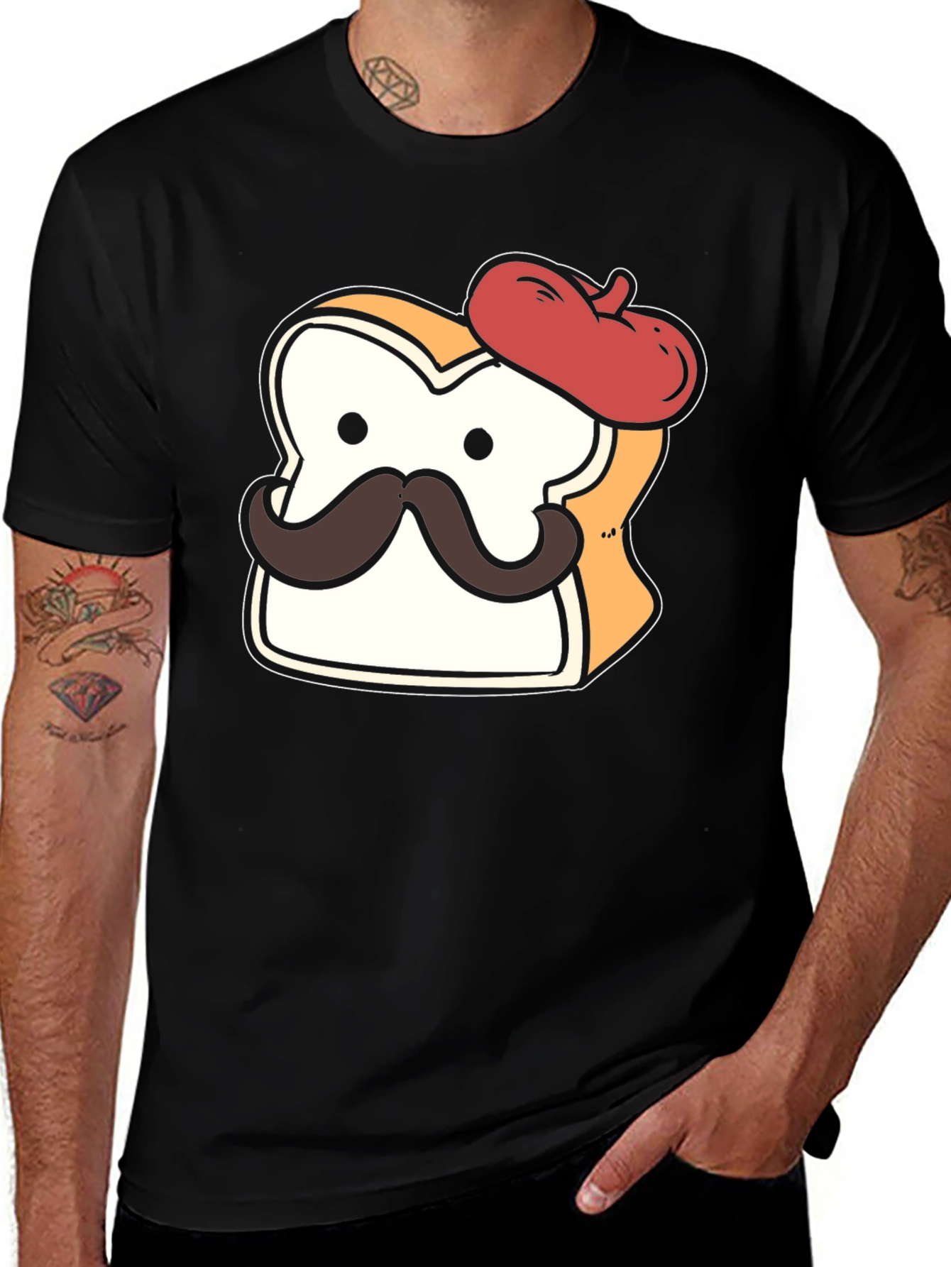 Variant 5 of French Toast T-Shirt - Funny Cartoon Graphic Tee