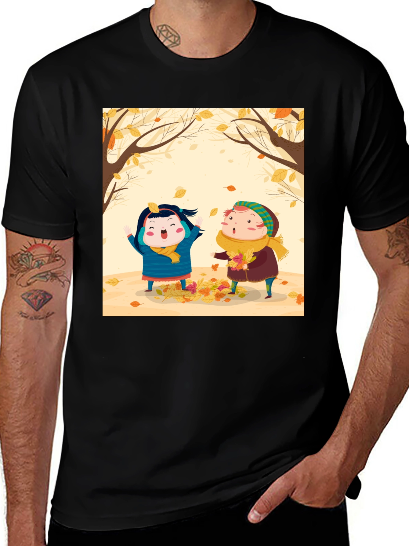 Variant 23 of Autumn Kids Cartoon T-Shirt