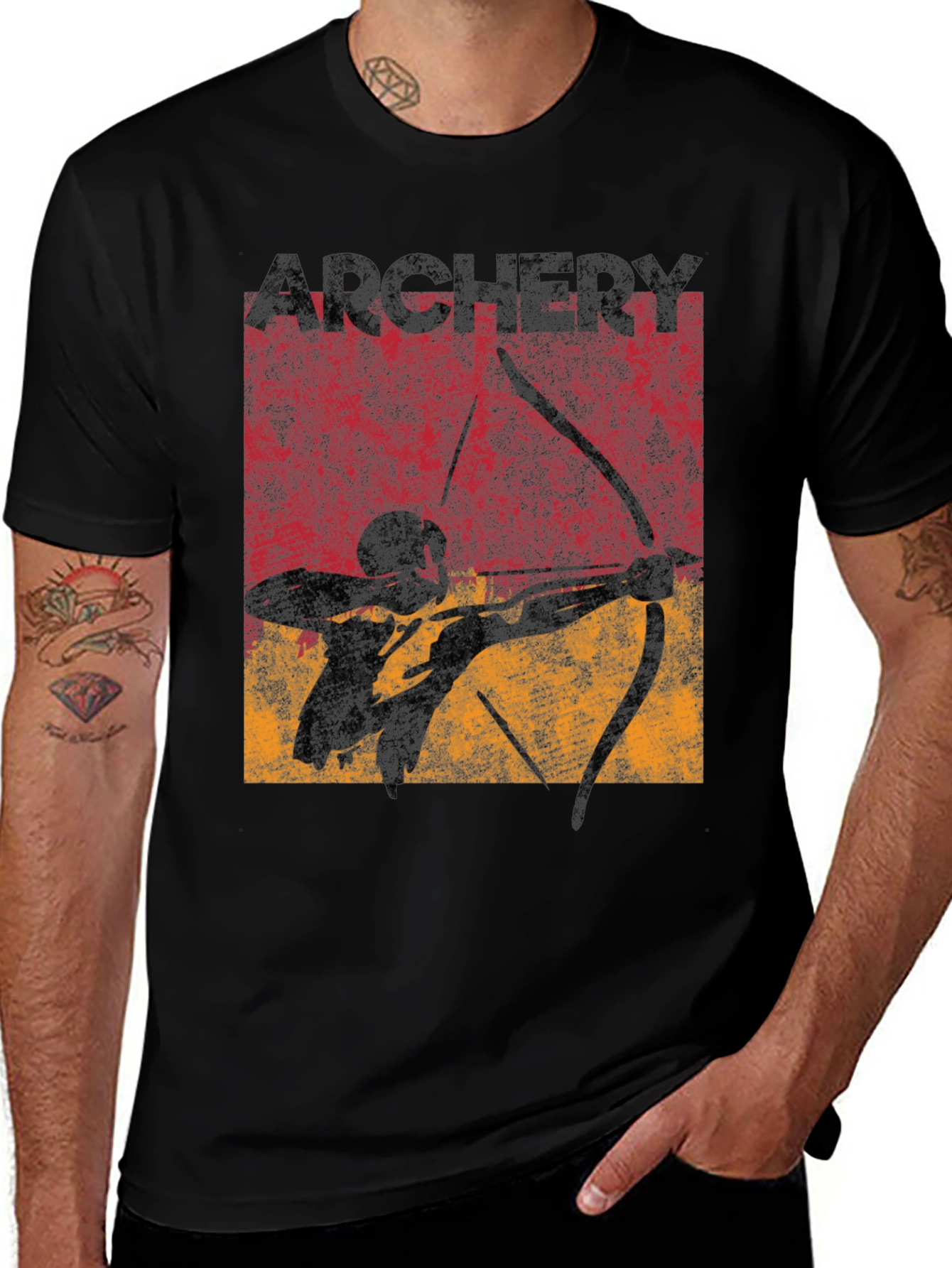 Variant 21 of Archery Graphic Tee - Classic Archer Design