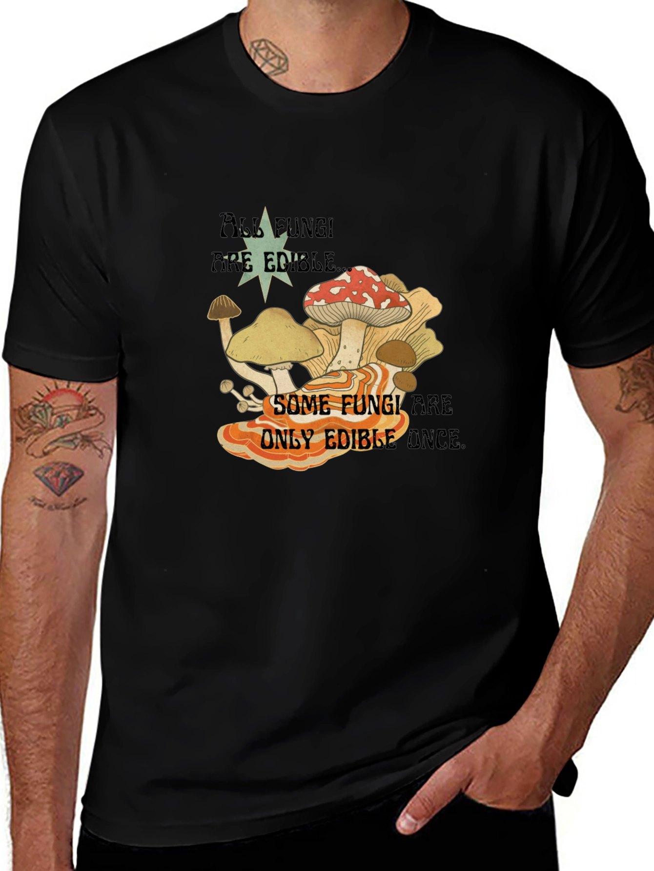 Variant 3 of Fun Guy Tee - All Fungi Are Edible T-Shirt