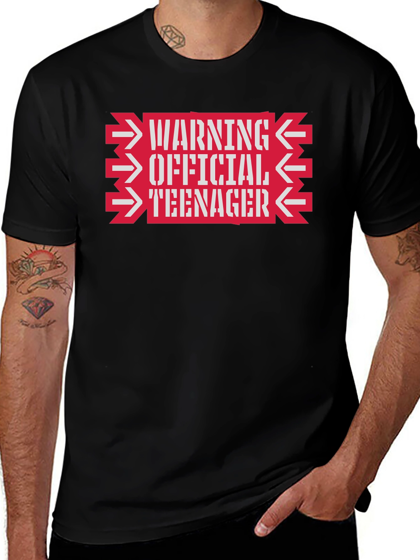 Warning Official Teenager Graphic Tee