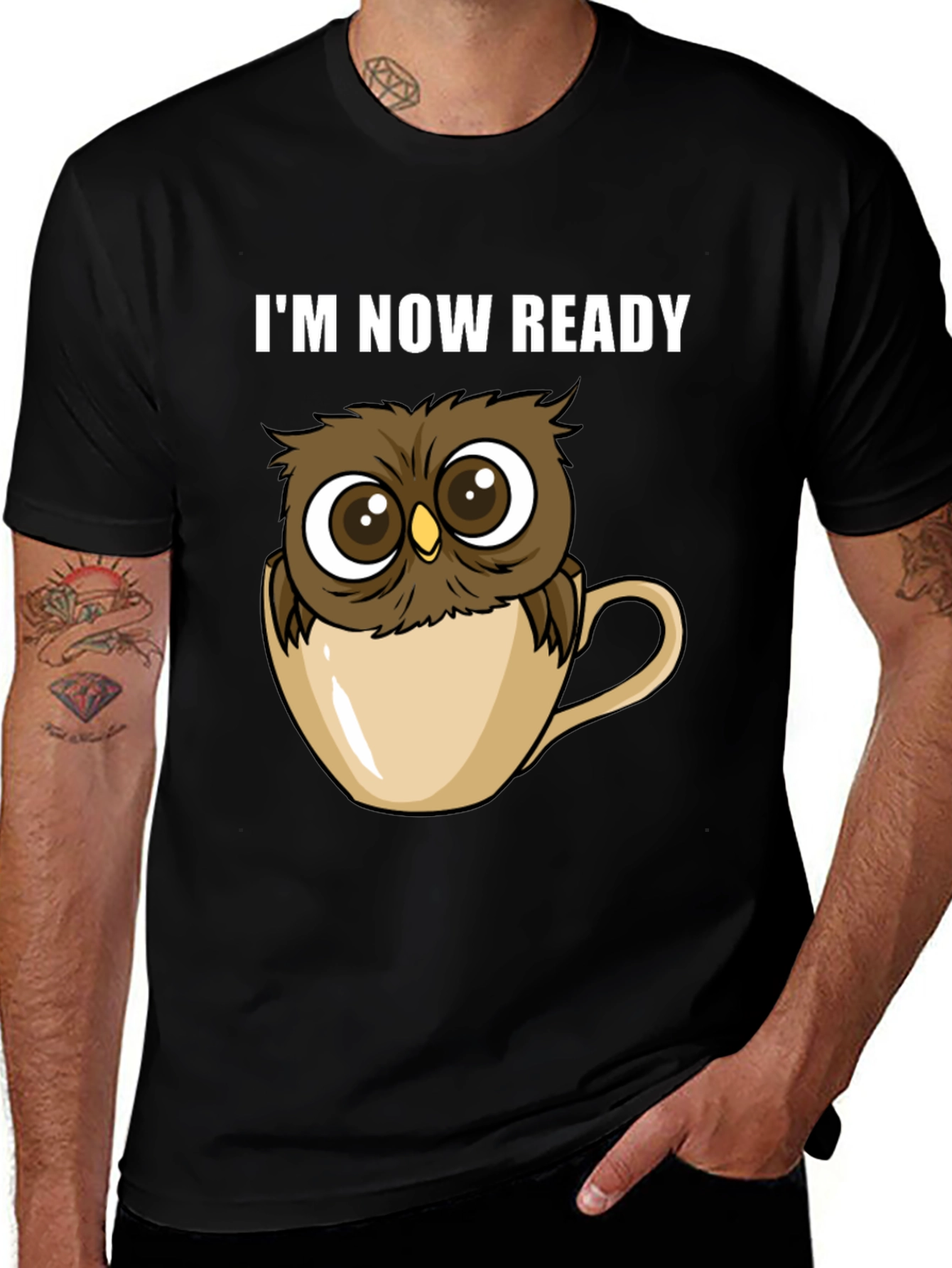 Variant 19 of Owl Ready T-Shirt - Cute Cartoon Tee