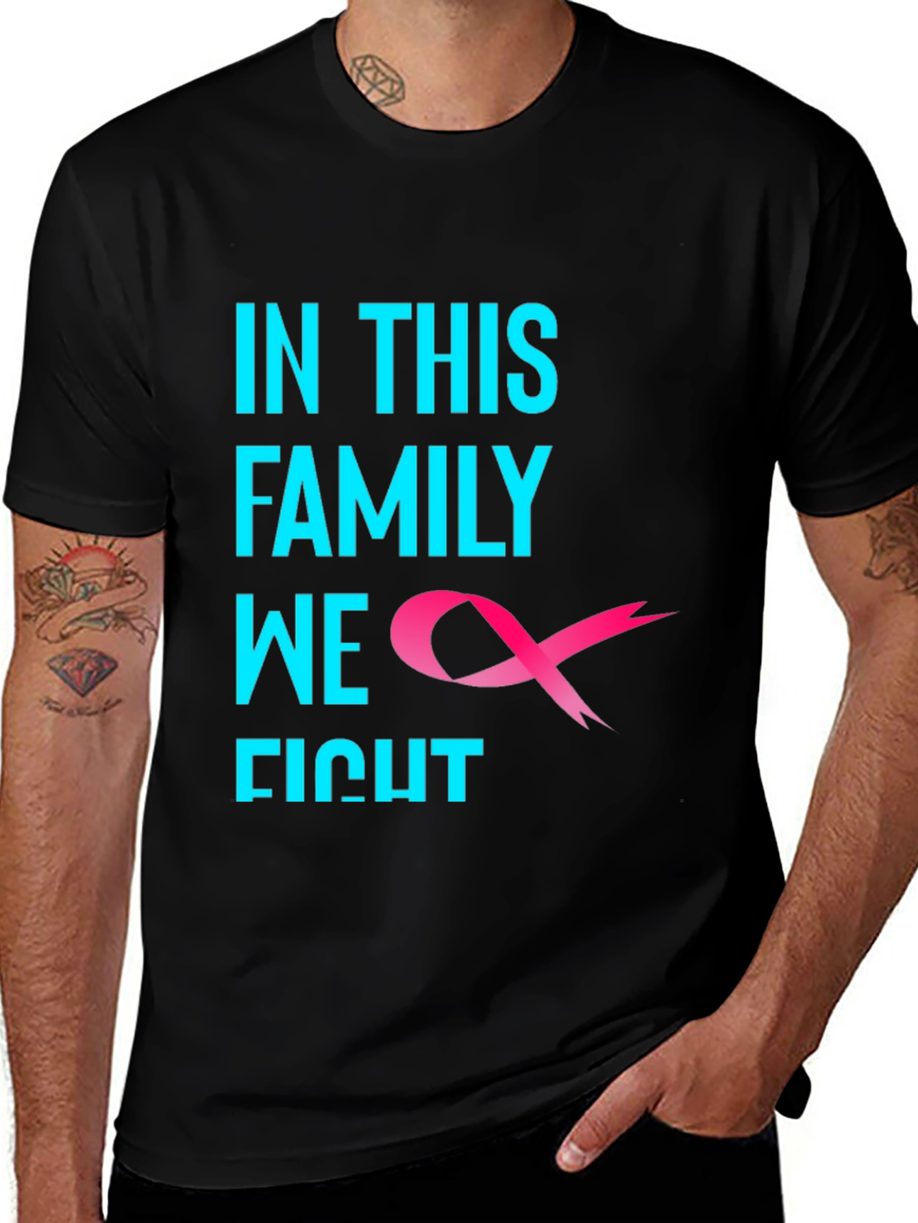 In This Family We Fight Cancer Awareness T-Shirt