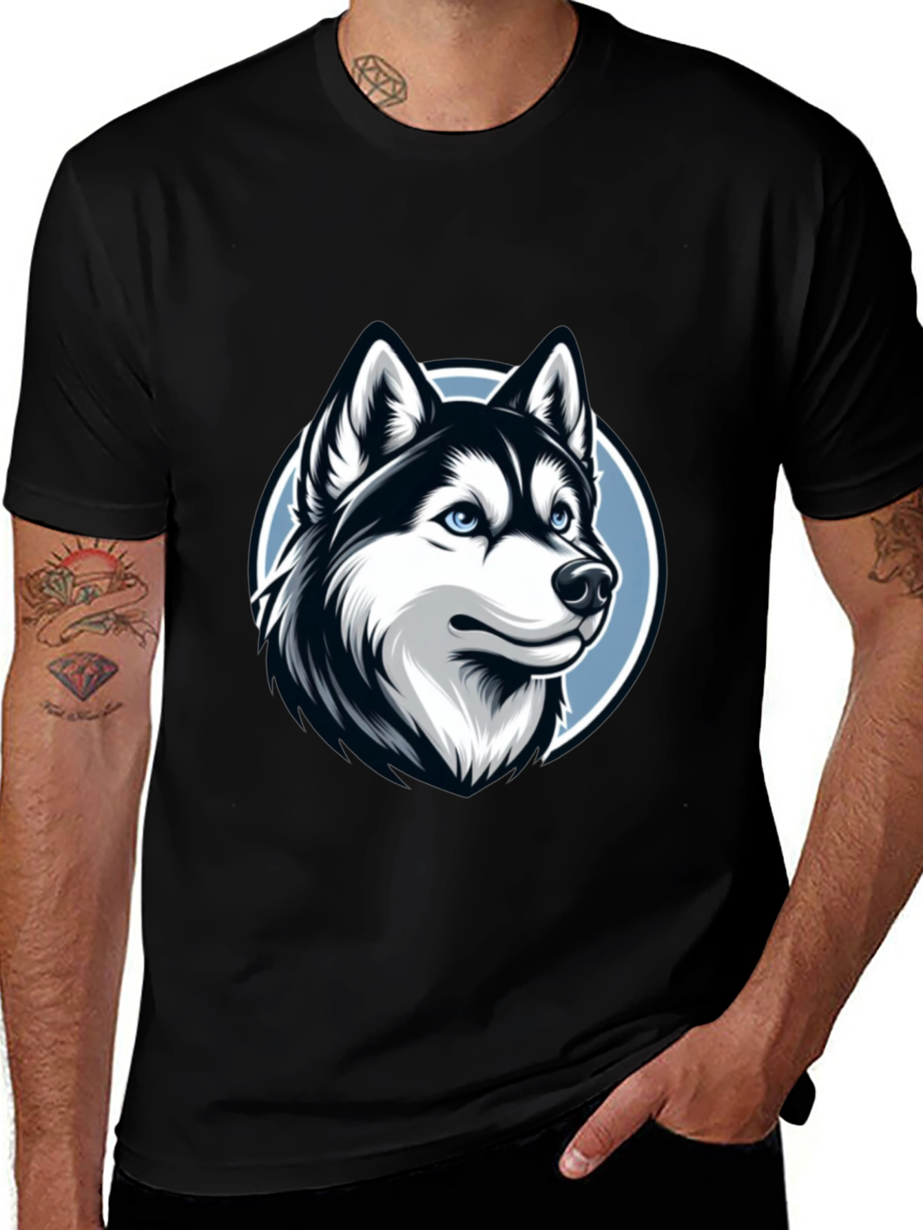 Husky Graphic Tee - Stylish Dog Lover's T-Shirt