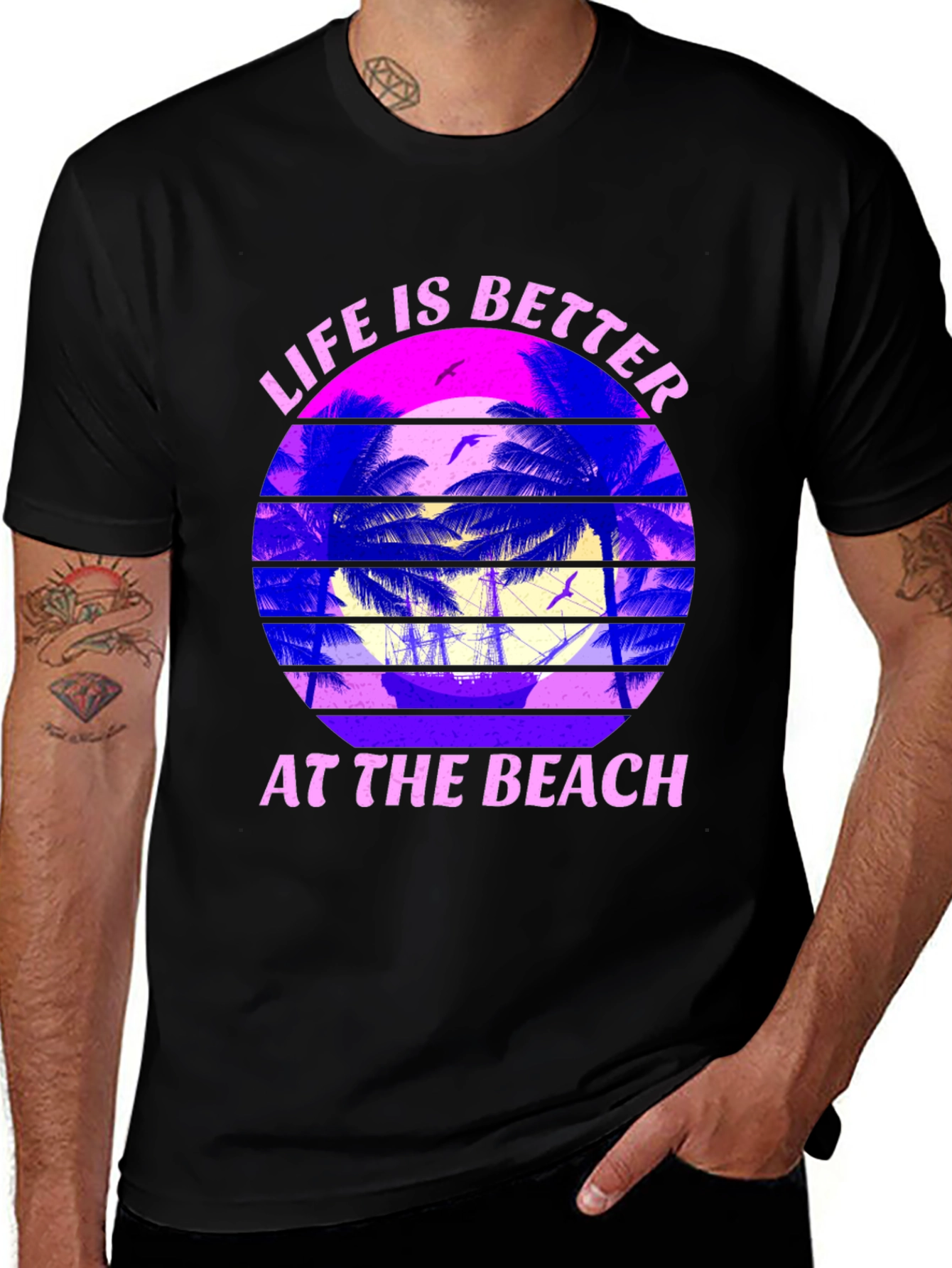 Variant 21 of Life is Better at the Beach T-Shirt