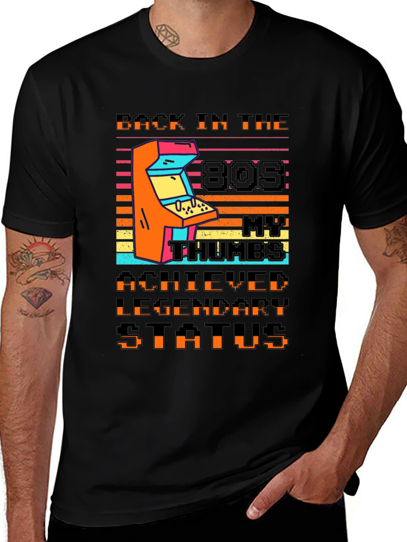 Variant 23 of Retro 80s Arcade T-Shirt - Legendary Gamer Status